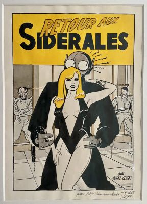 Serge Clerc | Retour aux Sidérales - frontispice de l’intégrale Science-Fiction | 2DGalleries