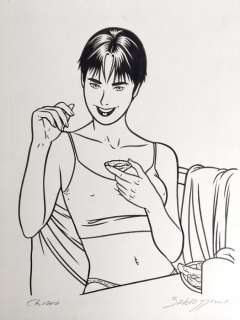 Roberto Baldazzini - original illustr. "Chiara Rosenberg" - Page volante - (1998) | Catawiki