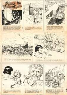 Harold Foster. Planche originale Prince Valiant | BDEnchères