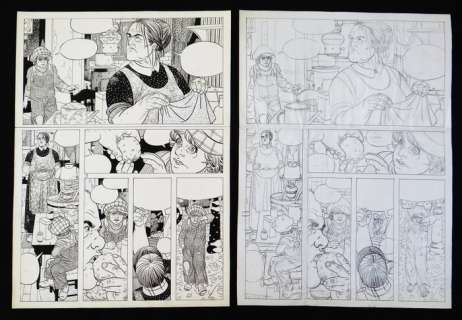 Matena, Dick - Originele pagina (p.8) + Originele schetspagina - Kruimeltje | Catawiki