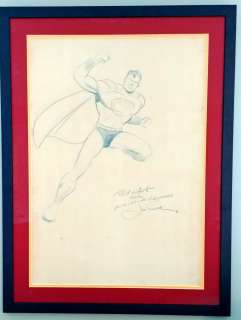 Joe Shuster - Superman War Bonds Illustration By Joe Shuster 1943 (Huge!) Price Reduced From Cal