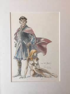 De Torens van Schemerwoude - Originele aquarel - Aymar met naakte vrouw - (1997) | Catawiki