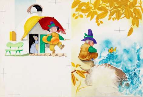 Fontana Ugo - "Il pesciolino d‘oro (The Fisherman and the Golden Fish)", 1966 | Urania Casa d’Aste