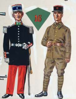 Funcken, L. & F. - Illustration originale Ã  la gouache (p.45) - L’Uniforme et les armes des soldats de la Guerre 1939-45 (1972) | Catawiki