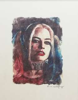 HARLEY QUINN 40x50cm - Emma Wildfang Oil pastels on an artist cardboard - First edition | Catawiki