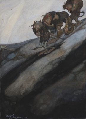 Gustaf Tenggren | Trolls Walking Downhill (1915) | Shasta/Phoenix