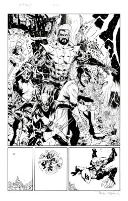 Paul Davidson, Paul Davidson | Paul Davidson - X-Force Vol 6 #40 P 5 (Deadpool, Colossus, Domino, X-23, Kid Omega, And Sage) | ComicArtFans Classifieds