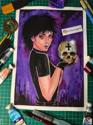 Robson Aguiar | Death from Sandman Fan Art by Robson Aguiar | Raremarq (Buy It Now)