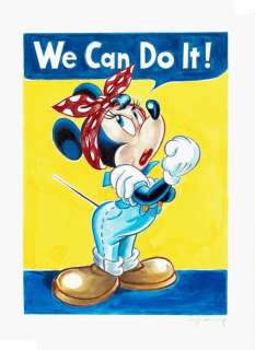 Minnie Mouse inspired by J. Howard Miller - Original Painting - We Can Do It! - Tony Fernandez - EO | Catawiki