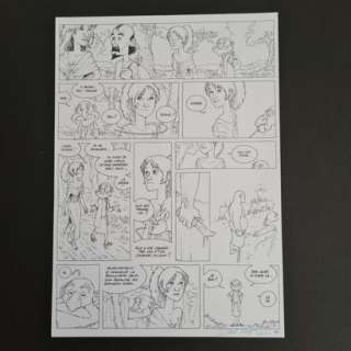 David Ratte. Le... | David RATTE. Le voyage des pères. Encre N&B. Planche.... | Aibo Art Auction