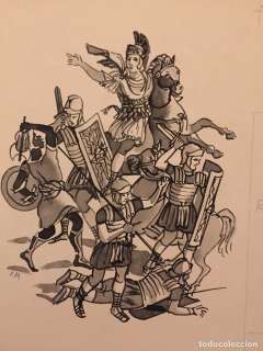 Las Guerras Púnicas. Obra original de Pierre Monnerat (Suiza 1917- España 2005) | todocoleccion (Buy It Now)