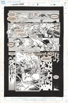 Javier Saltares, Mark Texeira | Ghost Rider 9 Page 21 - Saltares | ComicArtFans Classifieds