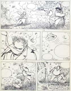 Manara | GIUSEPPE BERGMANN Planche à l’encre de chine n° 22, 23, 24. 66,8 | Cornette de St Cyr