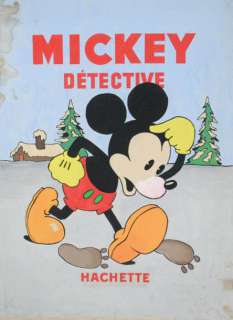 Walt Disney (Collaborateur De) | Walt Disney MICKEY Â«Mickey DétectiveÂ», rarrisime couverture originale& | Cornette de St Cyr