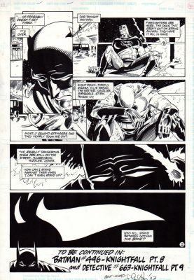 Graham Nolan, Scott Hanna | Detective Comics #662, Page 22 (1993) - Knightfall Pt. 8 | ComicArtFans Classifieds