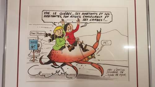 Quick et Flupke - Dessin original Johan de Moor - Quick et Flupke Ã  Québec - (1988) | Catawiki