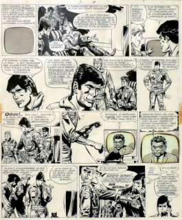 Jijé (1914 - 1980) | JIJÉ Â« Tanguy et Laverdure Â». Encre de Chine pour la planche 25 de&hel | Tessier Sarrou