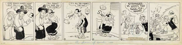 Lot 235 - Segar Elzie - "Popeye - A pair of socks", 11739 | Urania Casa d’Aste