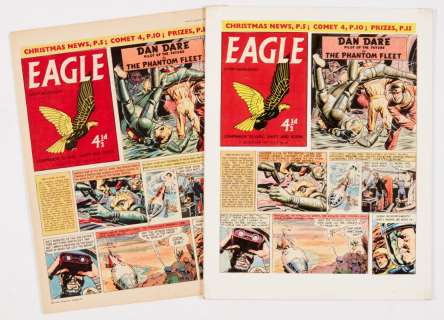 Lot 40 - Eagle/Dan Dare original cover preparatory artwork (1958) by Don Harley…