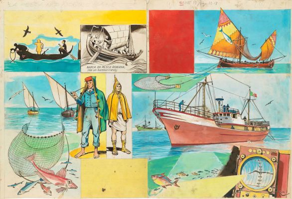 Lot 285 - Caprioli Franco - "La pesca nel nostro mare", 1965 | Urania Casa d’Aste
