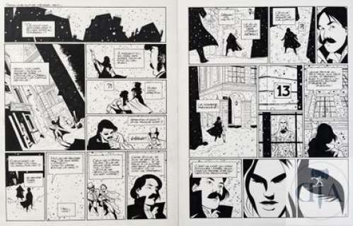 Lenaerts/Les romantiques. Double planche originale de… | Dagoty