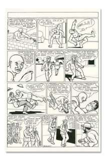 Dineur, Fernand | TIF ET TONDU. Encre de Chine pour la planche 3 d’une des | Coutau Bégarie