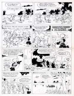 Macherot | Sibylline, planche n°15 Ã  l’encre de Chine de l’… | Banque Dessinée