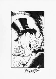 Bas Heymans - Original Preliminary Art - Dagobert Duck - Geluksdubbeltje 7 - Art préliminaire original | Catawiki