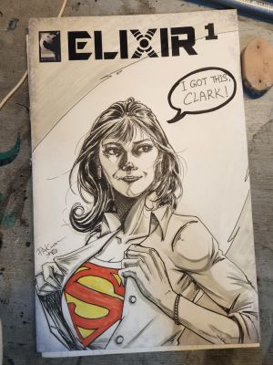 Pak Kwan | Lois Lane Superman Sketch Cover | Raremarq (Buy It Now)