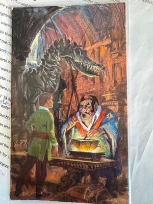 Hour of the Octopus original art prelim Darrell K. Sweet book cover illust Ace | eBay US (Buy It Now)