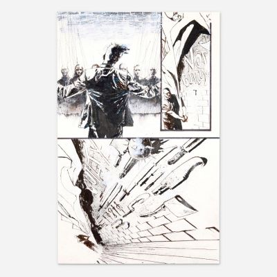 Lot 333 - Jason Shawn Alexander, Legends of the Dark Knight #57 Story Pages 19 and 20 Original Art (DC Comics, 2013) | Landry Pop Auctions