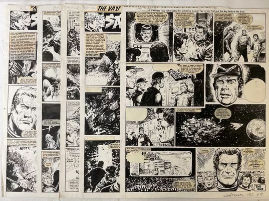 Lot 376 - SARK THE SLEEPER, 5 pages of original comic book artwork from the LION AND THUNDER comic c1974 ( | Excalibur Auctions