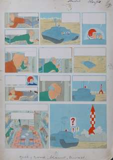 Hergé, Georges Remi Dit... | Studios Hergé, 1954 très rare mise en couleur (essais)... | Stanley’s Auction