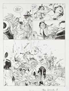 Hermann | Comanche - Furie rebelle Encre de Chine pour la planche 38 de l’album, | Millon