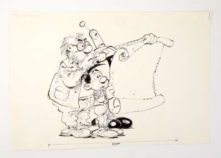 Bercovici Philippe Testar... | BERCOVICI Philippe Testar le robot Illustration humoristique Encre... | Vermot et Associés