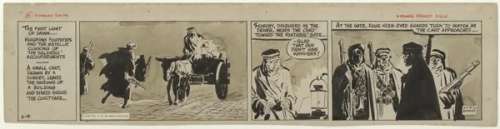 115: Sickles Scorchy Smith 6/4/36 original comic art | Russ Cochran