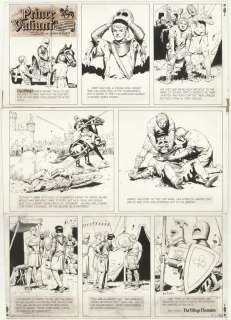 263: Foster Prince Valiant Su 8/4/63 original comic art | Russ Cochran
