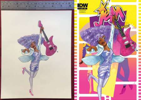 Amy Mebberson - Jem and the Holograms (IDW) issue #01 (Cover E)