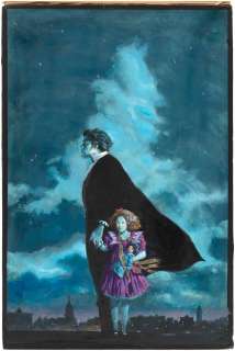 INTERVIEW WITH A VAMPIRE CONCEPT ORIGINAL ART FEATURING JOHN TRAVOLTA AS LESTAT BY PAUL CHADWICK.