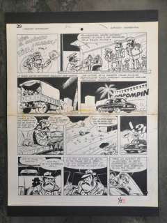 Seron, Pierre   - Planche originale - Les Petits Hommes T.2 - Des Petits Hommes au Brontoxique - (1974) | Catawiki