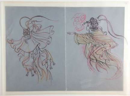 Magnus - studio originale "Le Femmine Incantate" cm 44x33 - Page volante | Catawiki