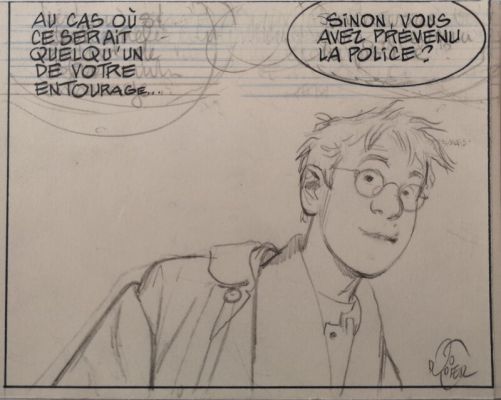 Alain Dodier | Crayonné Jérôme K Jérôme bloche | 2DGalleries