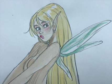 Barbucci, Alessandro - Illustration originale en couleur - Elfe | Catawiki