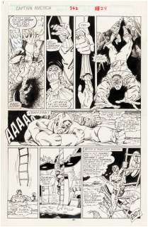 CAPTAIN AMERICA #362 COMIC BOOK PAGE ORIGINAL ART BY KIERON DWYER. | Hake’s