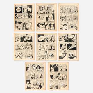 8 Jeep Comics #2 Story Pages Original Art Group (R.B. Leffingwell, 1944) | Landry Pop Auctions