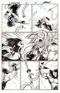 Ultimate Wolverine Issue 10, page 15 Puncture Wound! Claws in Omega Red