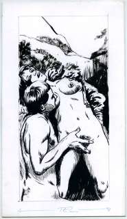 [Artiste Non Identifié].... | [artiste non identifié]. La Caresse, vers 1970. Encre... | misc / divers