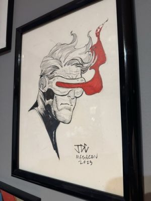Joshua Cassara Original Cyclops Sketch Art Signed X-Men JDC MegaCon 2023 | eBay US (Buy It Now)