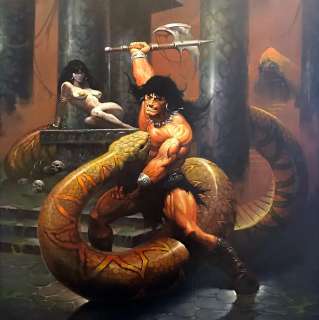 All- Ken Kelly - The Essential Conan Cover and ‘Ken Kelly Escape‘ p.22 HUGE!!!! 28x45 1998