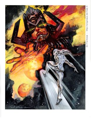 Gil Formosa, Jack Kirby (Concept), John Buscema (Concept), Stan Lee (Concept) | Silver SURFER vs GALACTUS | 2DGalleries